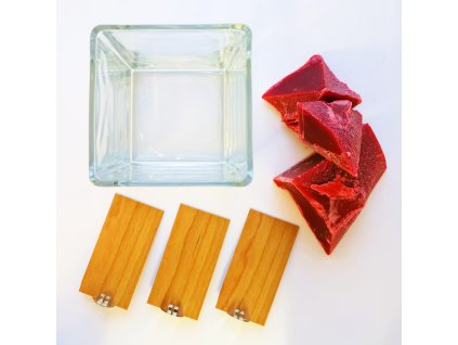 Set pro výrobu svíček 12x12 červená