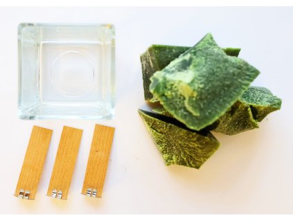 Set pro výrobu svíček 8x8 zelená