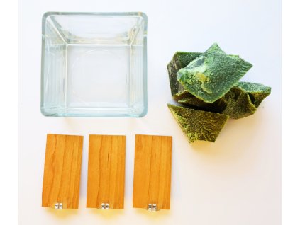 Set pro výrobu svíček 12x12 zelená