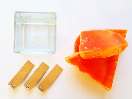 Set pro výrobu svíček 8x8 oranžová