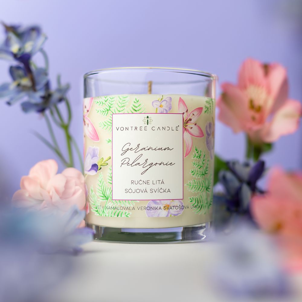 KVĚTINOVÁ JARNÍ SÓJOVÁ SVÍČKA