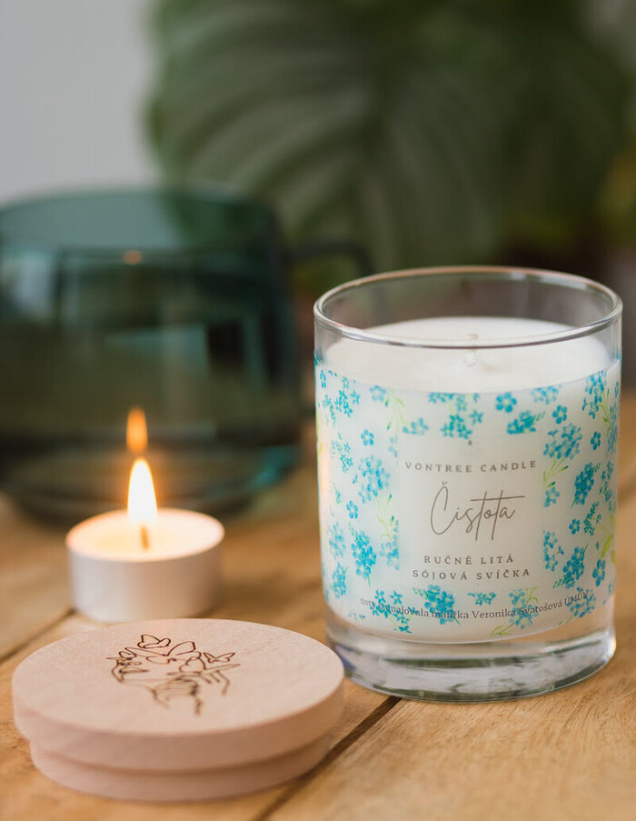 sójová svíčka s příběhem vontree candle soy candle