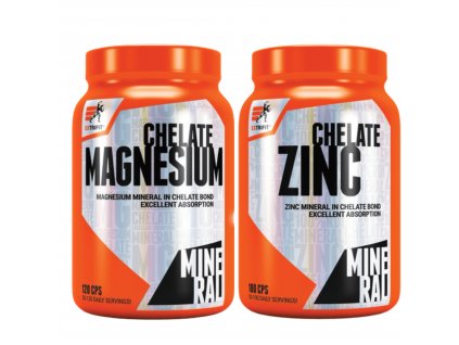 AKCE Extrifit Magnesium Chelate 120 cps + ZDARMA Zinc Chelate 100 cps