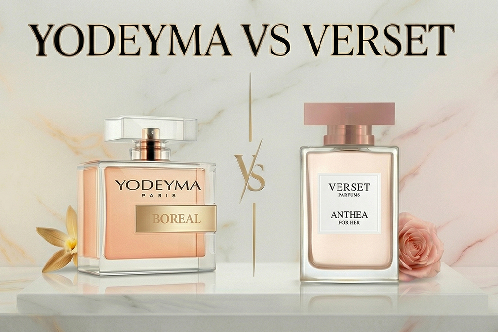 YODEYMA vs Verset – porovnanie značiek inšpirovaných parfumov