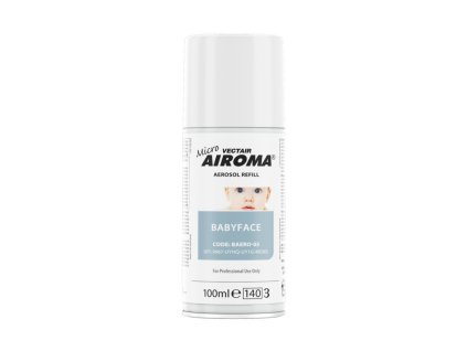 Airoma náplň 100 ml Babyface: dlhotrvajúca vôňa pre Micro Airoma systémy
