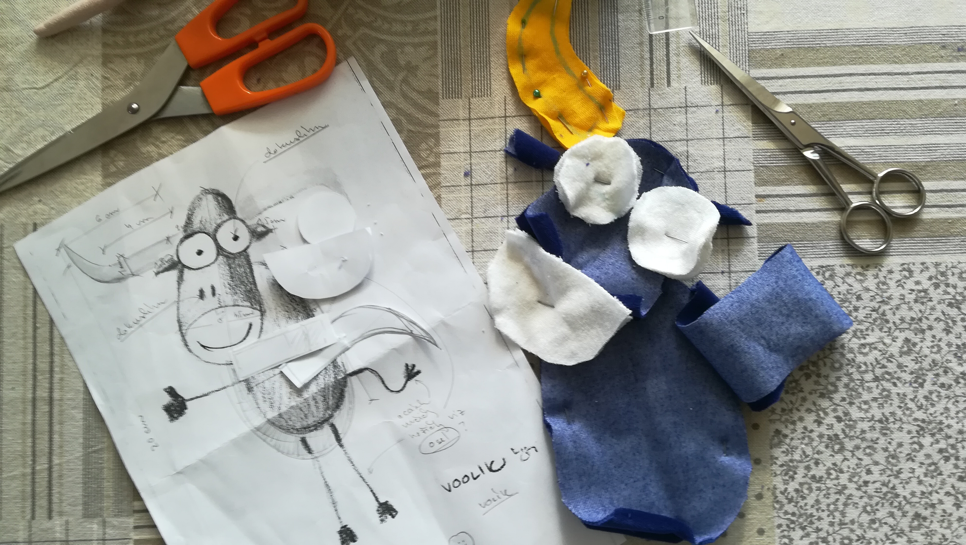 'Hand made maratón' aneb 6 kroků vzniku plyšového Voolika