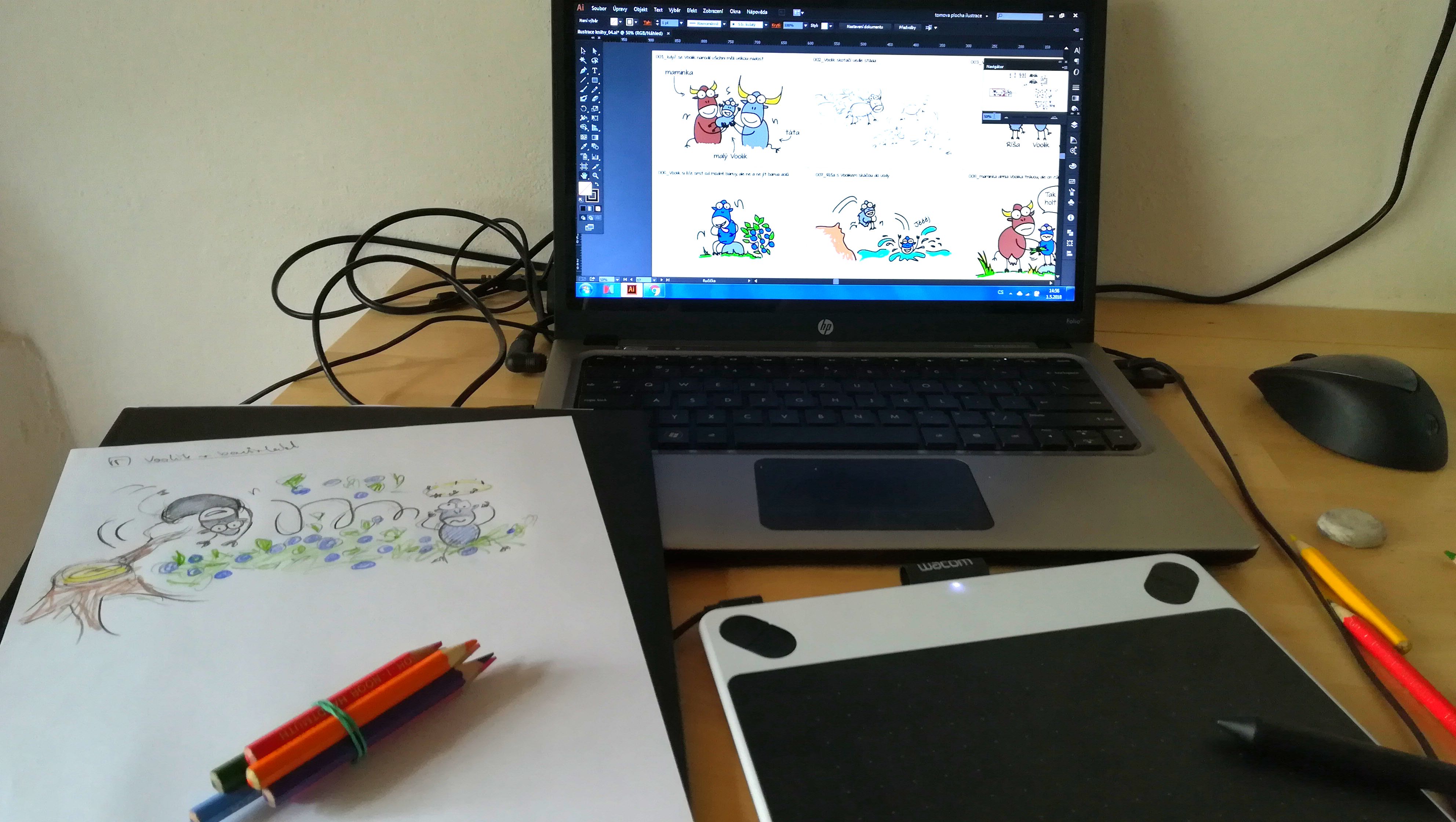 Jak probíhá ilustrování Voolika?