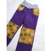 Zimní softshellové kalhoty s fleecem - medové pampelišky