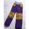 Zimní softshellové kalhoty s fleecem - medové pampelišky