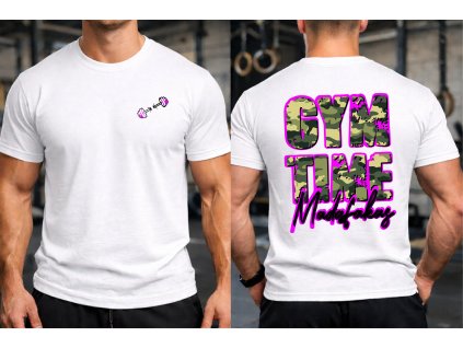 bílé pánské triko