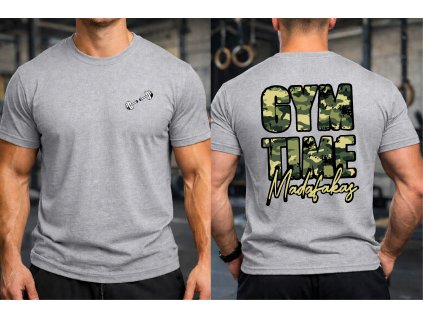 šedé pánské triko