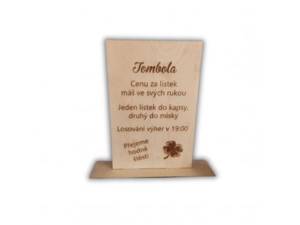 cedulka tombola
