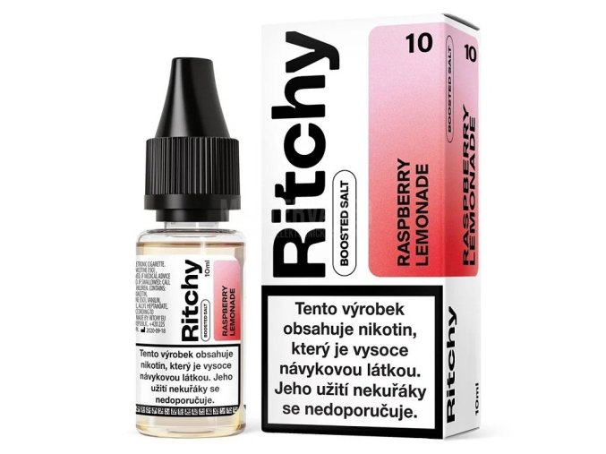 E-LIQUID RITCHY SALT - RASPBERRY LEMONADE (MALINOVÁ LIMONÁDA) 10MG