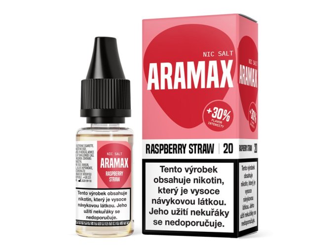 E-LIQUID ARAMAX NIC SALT - RASPBERRY STRAW (MIX MALIN A JAHOD) 20MG