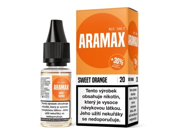 E-LIQUID ARAMAX NIC SALT - SWEET ORANGE (SLADKÝ POMERANČ) 10MG