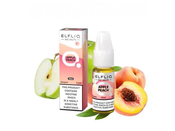 E-LIQUID ELFLIQ SALT - APPLE PEACH (MIX JABLKA A BROSKVE) 10MG