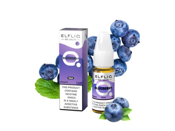 E-LIQUID ELFLIQ SALT - BLUEBERRY (ŠŤAVNATÉ BORŮVKY) 20MG