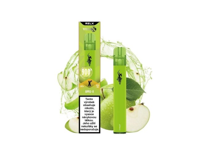 JEDNORÁZOVÁ E-CIGARETA VENIX X2 - APPLE-X (ZELENÉ JABLKO) 16MG