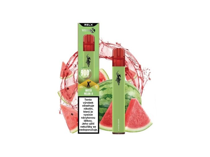 JEDNORÁZOVÁ E-CIGARETA VENIX X2 - WATER MELON-X (SLADKÝ VODNÍ MELOUN) 16MG