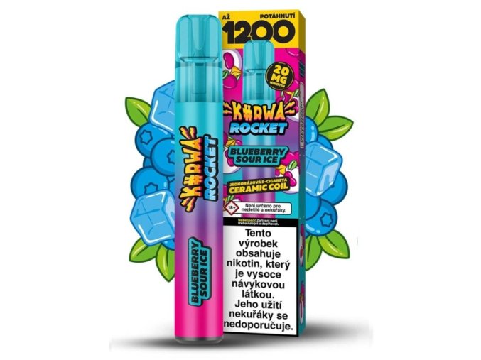 jednorazova_e_cigareta_kurwa_rocket_blueberry_sour_ice_20mg