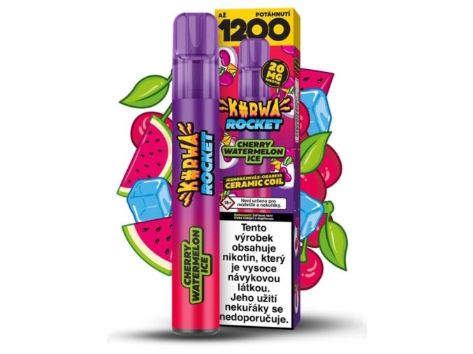 jednorazova_e_cigareta_kurwa_rocket_cherry_watermelon_ice_20mg
