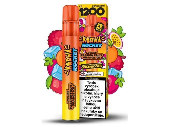 jednorazova_e_cigareta_kurwa_rocket_lychee_passion_fruit_orange_ice_20mg