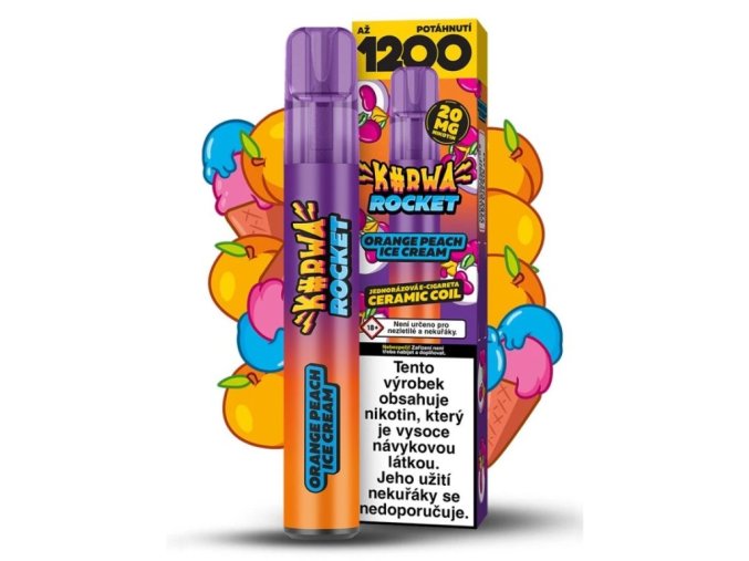 jednorazova_e_cigareta_kurwa_rocket_orange_peach_ice_cream_20mg