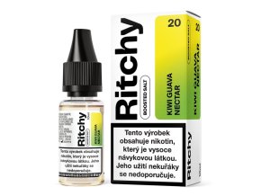 E-LIQUID RITCHY SALT - KIWI GUAVA NECTAR (ŠŤAVNATÁ GUAVA A SLADKÉ KIWI) 20MG