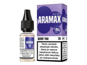E-LIQUID ARAMAX NIC SALT - BERRY TRIO (SMĚS JAHOD, MALIN A BORŮVEK) 10MG