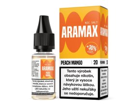 E-LIQUID ARAMAX NIC SALT - PEACH MANGO (MIX BROSKVE A MANGA) 10MG