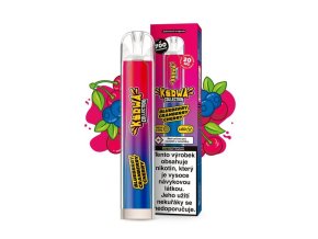 JEDNORÁZOVÁ CIGARETA KURWA COLLECTION - BLUEBERRY CRANBERRY CHERRY (Borůvky s brusinkou a šťavnaté třešně) 20MG