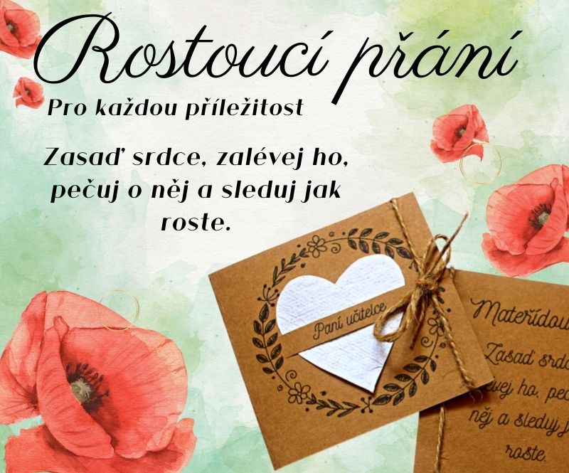 Rostoucí přáníčka- Jak pěstovat srdce?