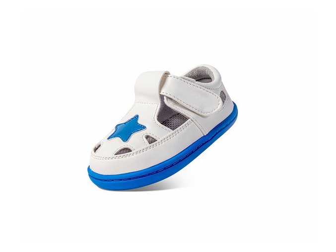 Little Blue Lamb Basty White - dětská letní obuv