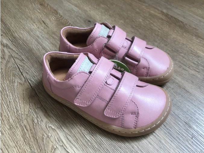 Froddo barefoot G3130148-6 (růžové) - kožená dětská celoroční obuv