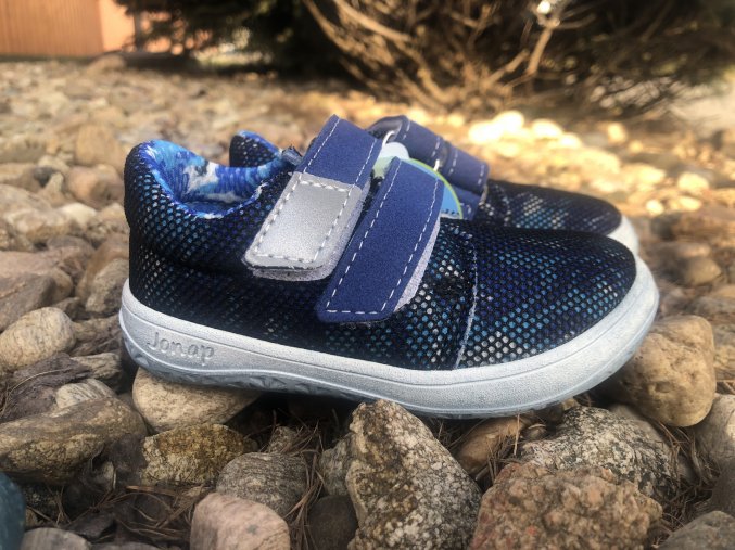 Jonap Barefoot model B7V (modré) - dětská celoroční obuv