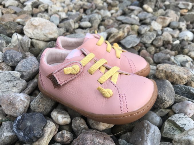 Camper Peu Cami Pink - dětská kožená obuv