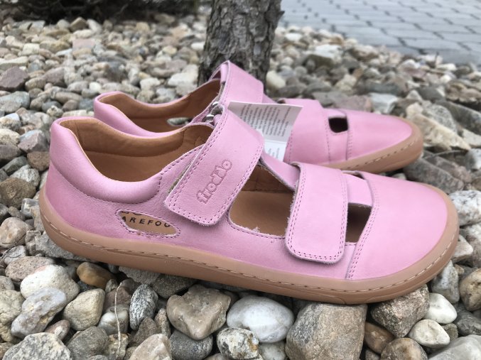 Froddo barefoot G3130197-5 (světle růžové) - kožené sandály