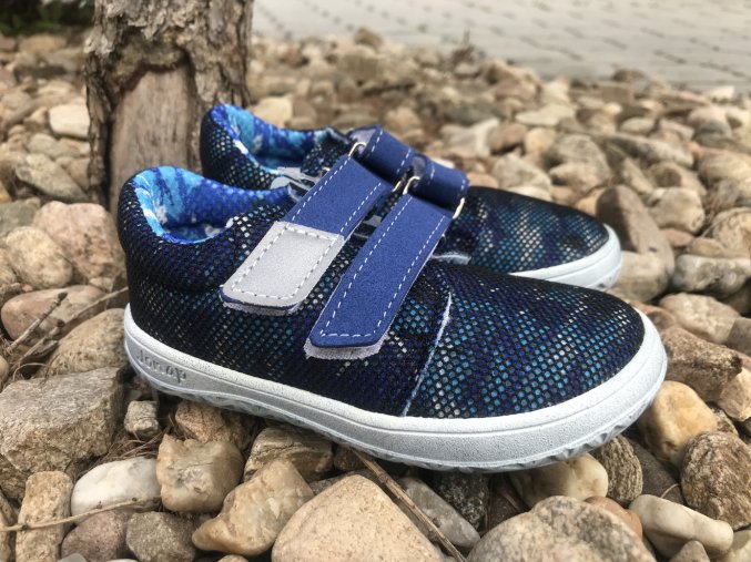 Jonap Barefoot B7V SLIM (modré) - dětská celoroční obuv