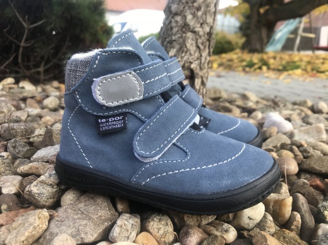 Jonap Barefoot B5/S vlna (modrá) - dětská zimní obuv