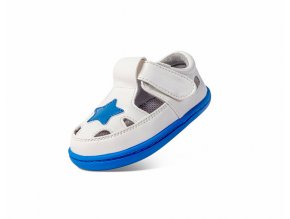 Little Blue Lamb Basty White - dětská letní obuv