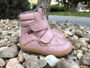 Froddo barefoot G3160164-5 (růžové, s membránou) - dětská zimní obuv