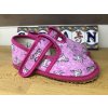 Beda Barefoot růžový koník - přezůvky (užší)