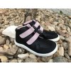 Baby Bare Shoes Febo Fall Black/Pink (okop) - dětská celoroční obuv