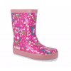 KOEL4Kids Wellie Bare Flowers - dětské barefoot holínky