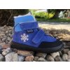 Jonap Barefoot Jerry (světle modrá vločka) SLIM - dětská zimní obuv