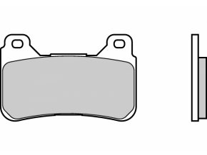 BREMBO brzdové destičky 07HO50RC karbon keramické
