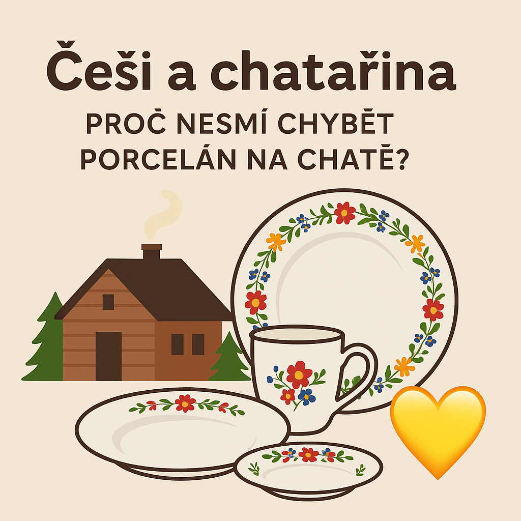 Češi a chatařina: Porcelán na chatu jako součást tradice