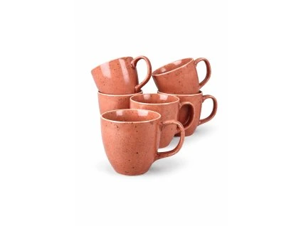 Hrnky cihlová barva