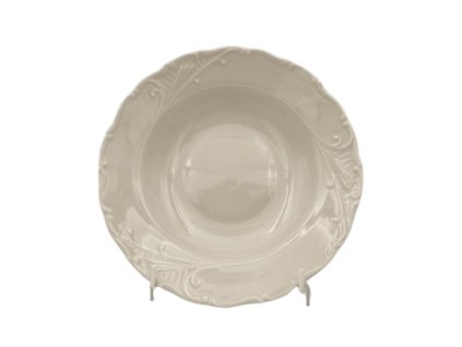 Talíř hluboký Liana 23cm, slonová kost