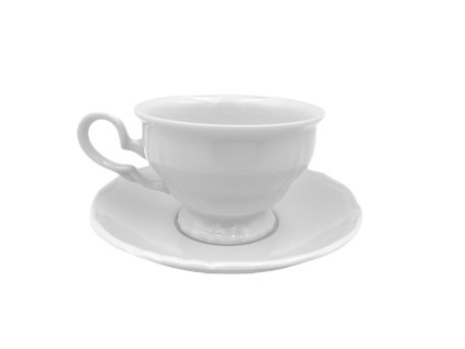 Šálek s podšálkem Angelika 175ml, bílá
